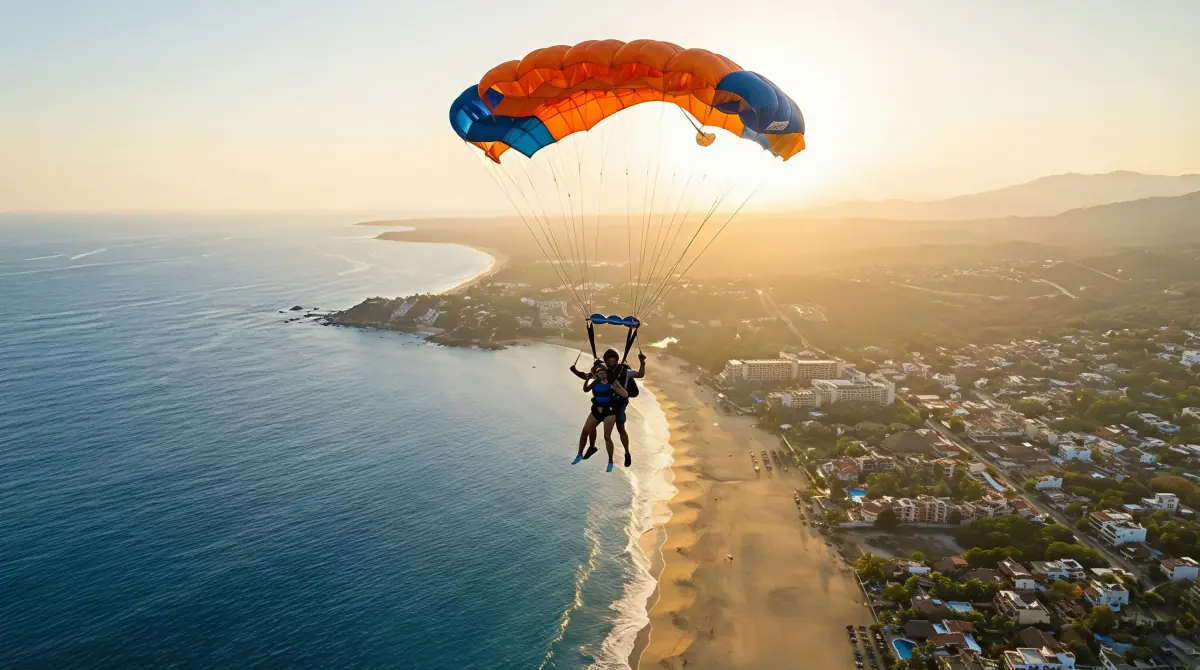 Paracaidismo cerca de Puerto Escondido: qué esperar, seguridad y cómo planear tu día | KORU RENT